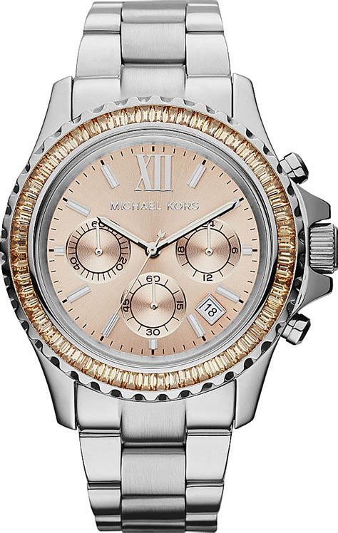 michael kors everest men's watch|Michael Kors Everest silver.